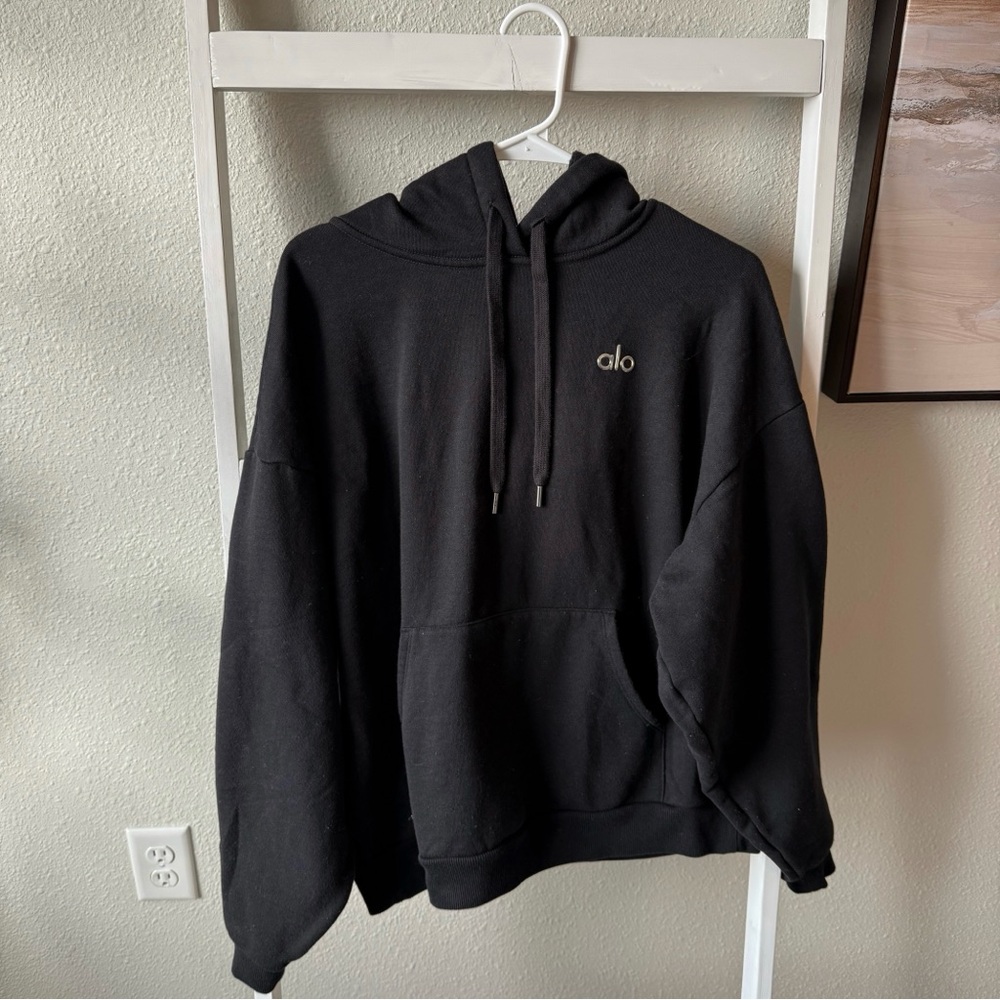 Alo Yoga Black Accolade Hoodie | Sz M